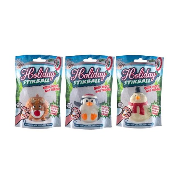 Holiday Stikball Squish Toy
