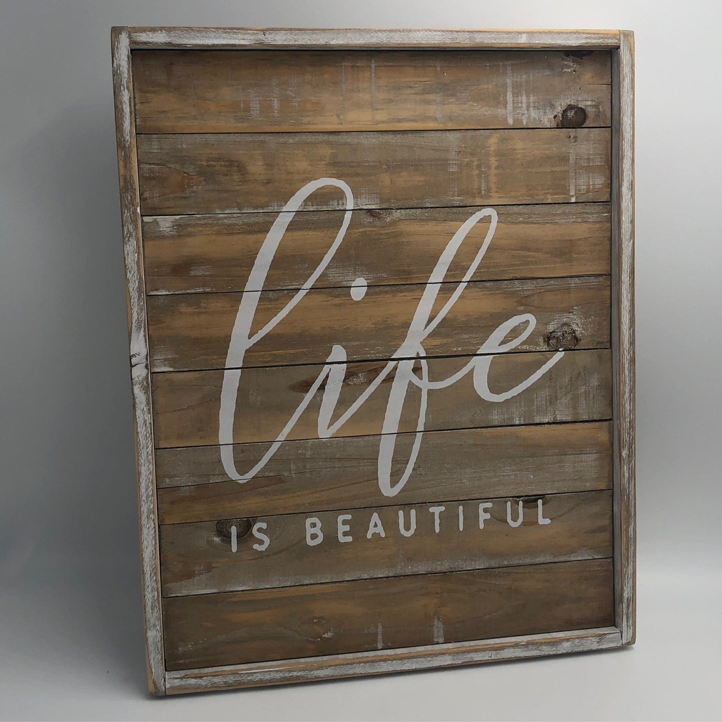 Life Is Beautiful Wood Sign