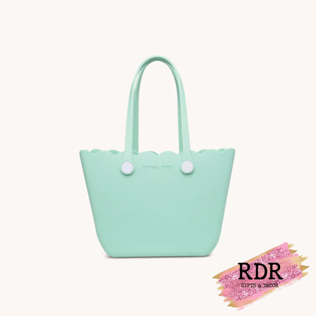 Rose Scalloped Versa Tote - Solid