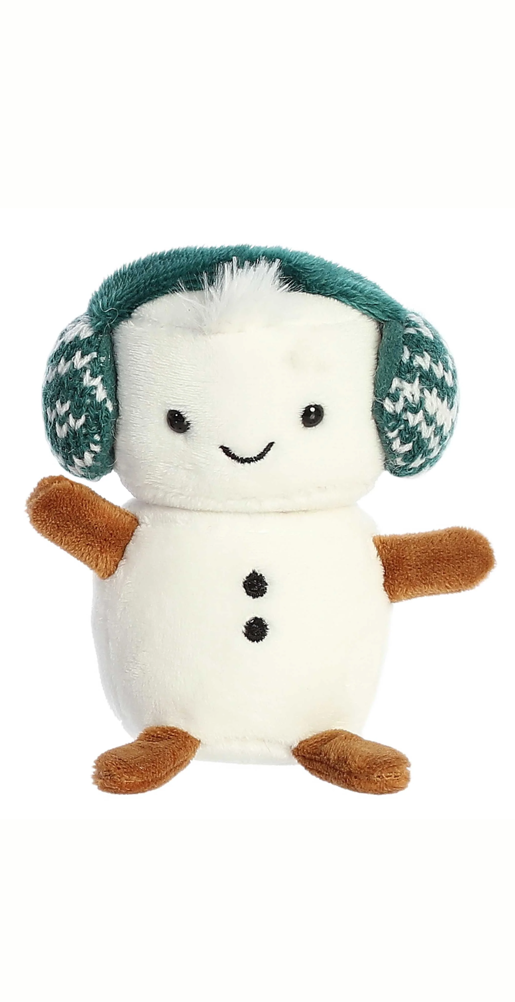 Little Snowman Plushie With Earmuffs