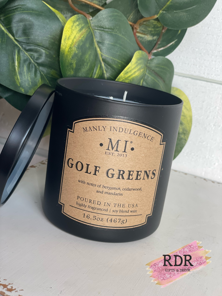 Manly Indulgence Black Jar Candle