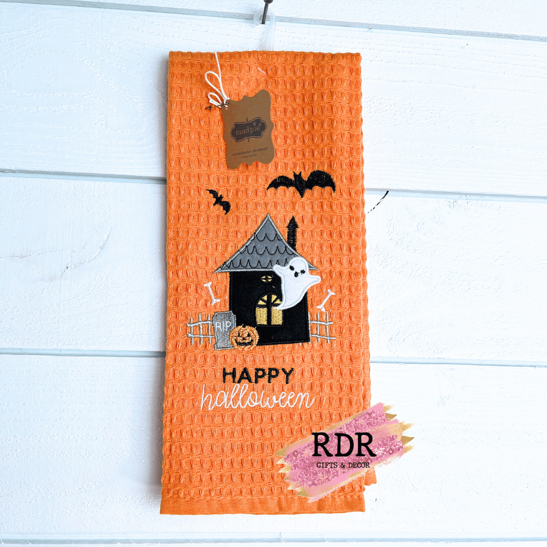 Mud Pie Halloween Waffle Tea Towels
