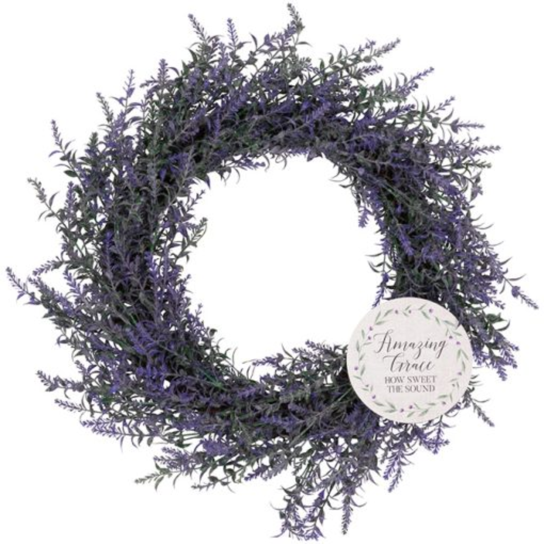 Artificial Purple Floral Bereavement Wreath