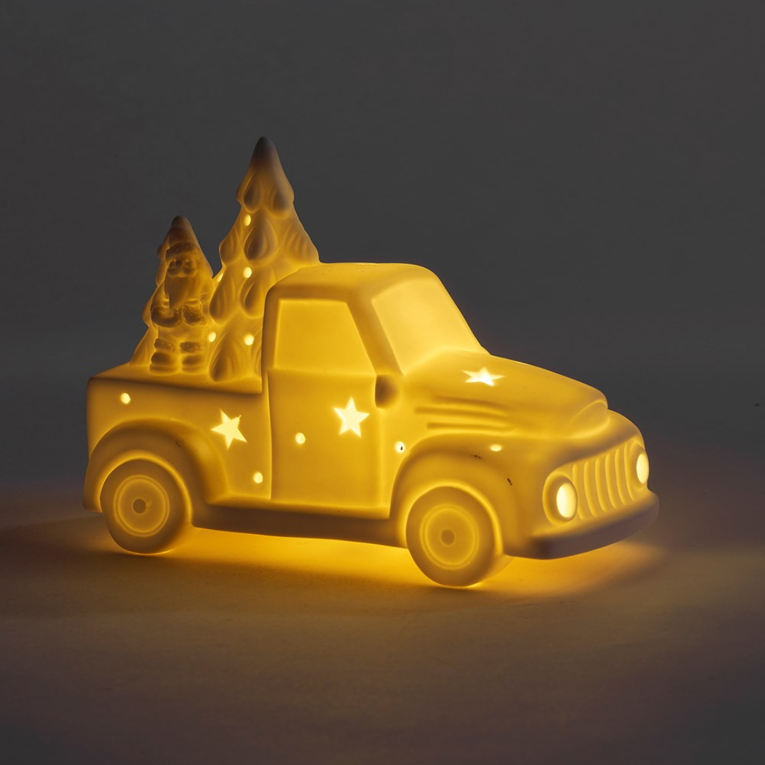 LED White Truck Decor