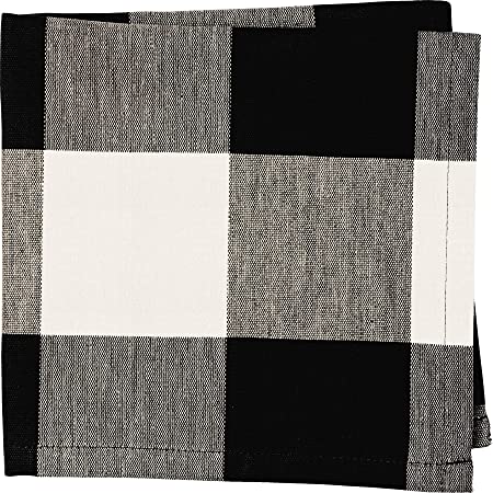 Black & White Buffalo Check Napkin