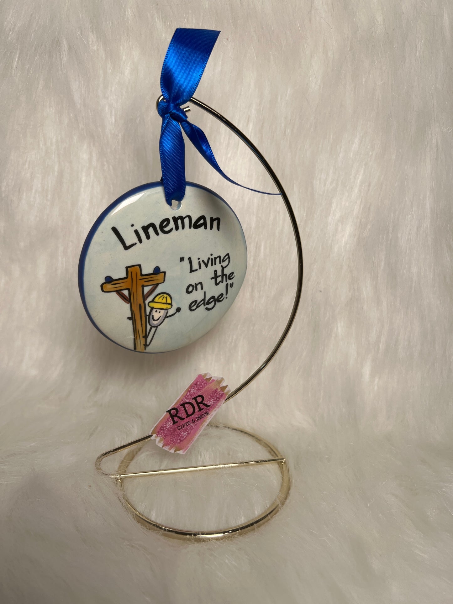 Nola Watkins Occupations Round Hand Painted Ornament