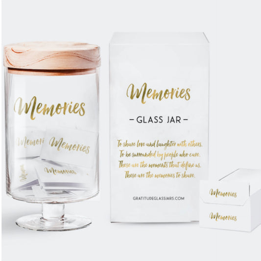 Memories Gratitude Glass Jar