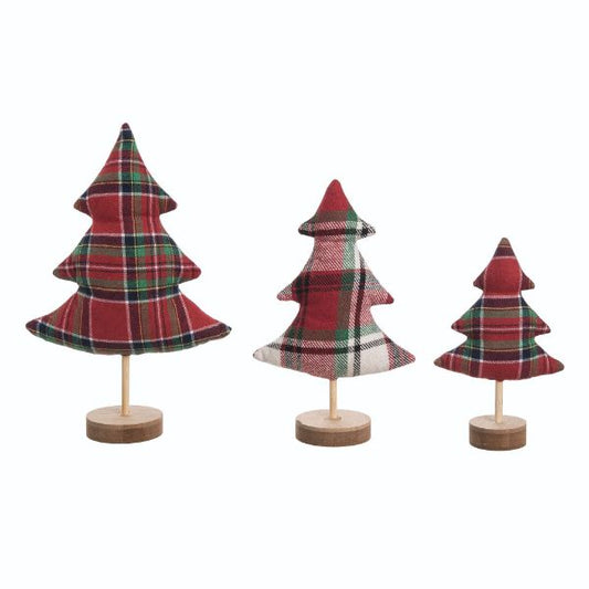 Fabric Plaid Tree Decor