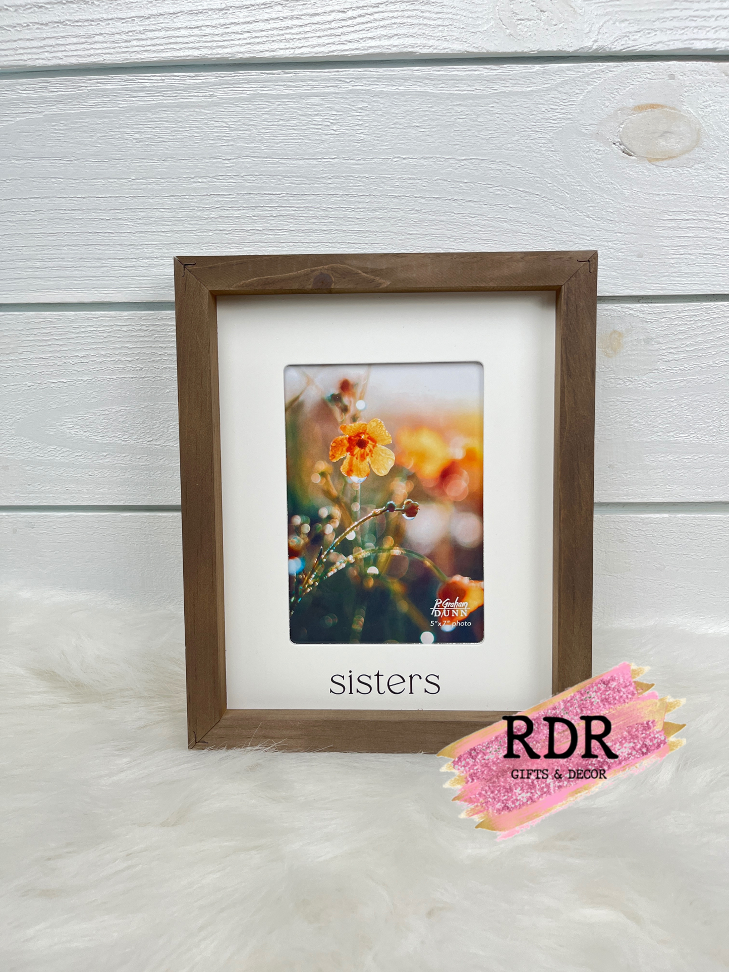 Wooden Framed Sisters Picture Frame