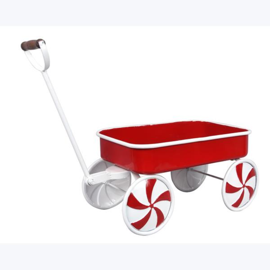 Peppermint Candy Wheel Metal Wagon