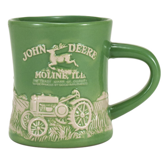 John Deere Raised Relief Coffee Mug