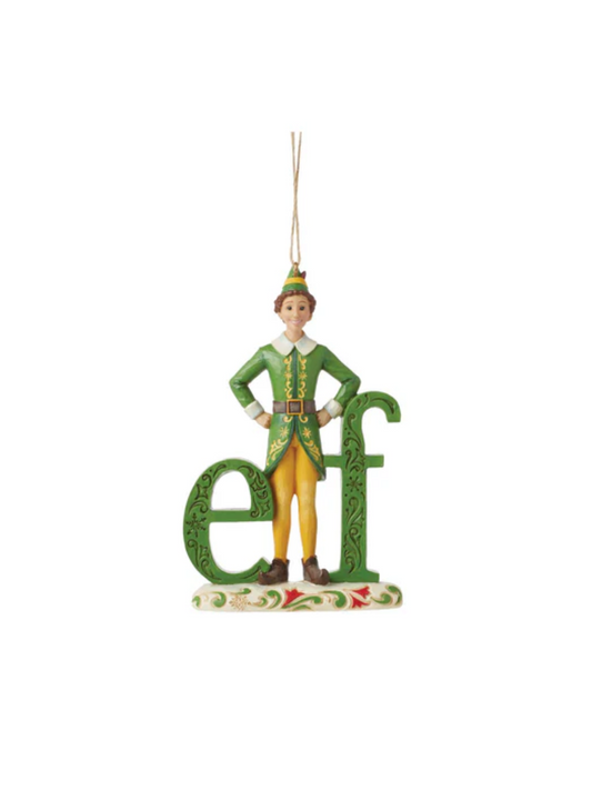 Buddy The Elf Word Ornament