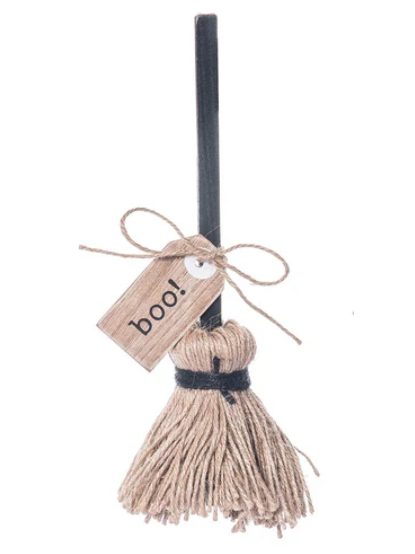 Small Spooky Broom Decor