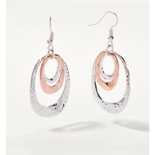 Pebbled Oblong Earrings