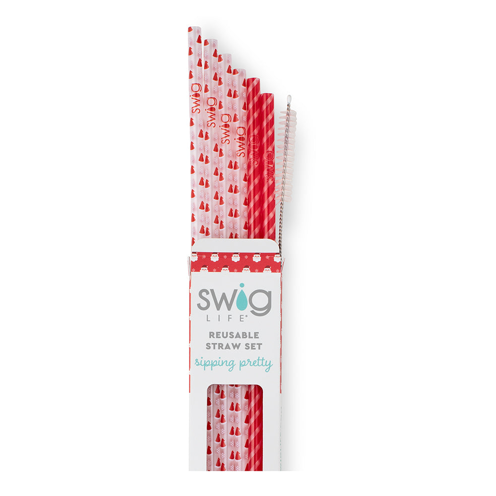 Swig Reusable Straws + Cleaning Brush