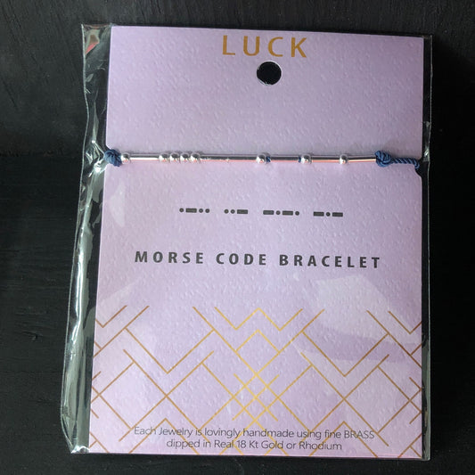 Luck Morse Code Bracelet