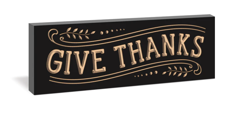 Give Thanks Block Décor