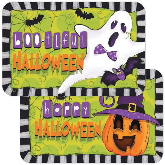 Happy/Boo-tiful Halloween Reversible Placemat