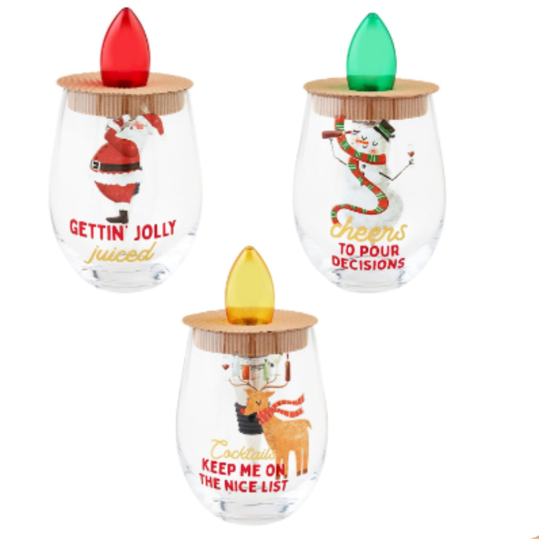 Mud Pie Light Up Stopper Set