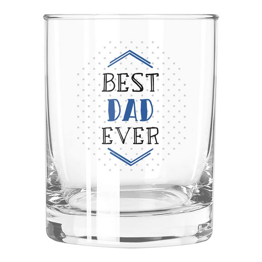 Best Dad Ever Rock's Glass