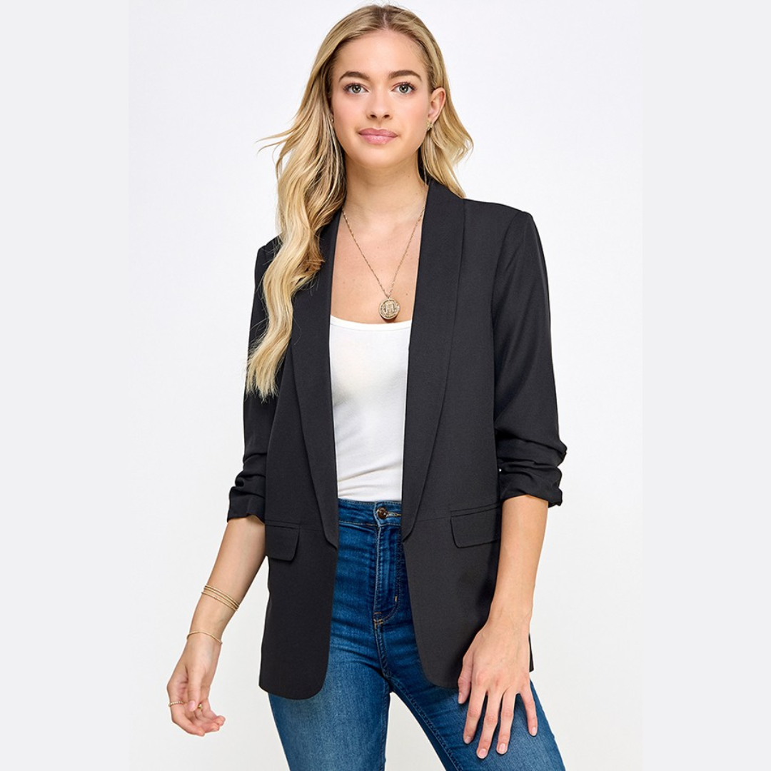 3/4 Length Sleeve Blazer