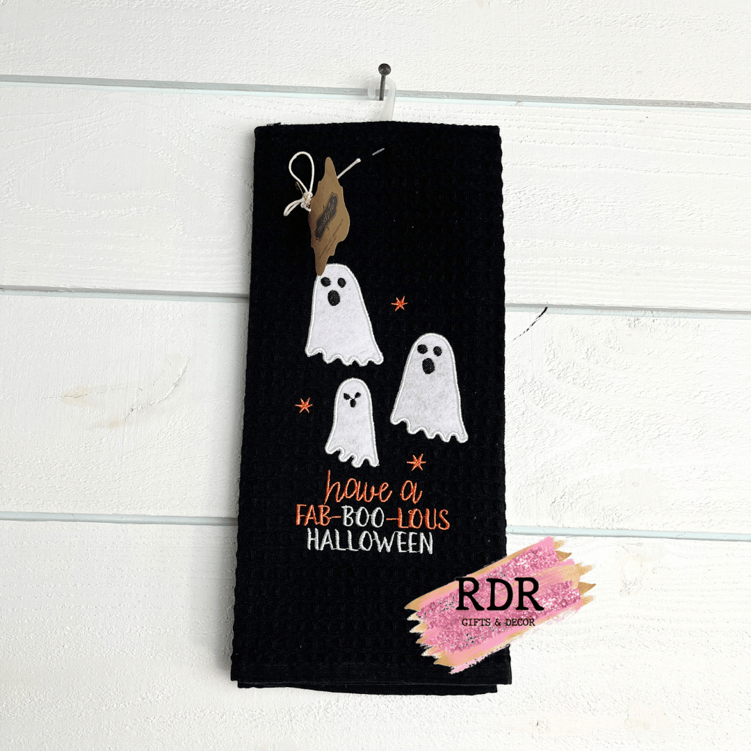 Mud Pie Halloween Waffle Tea Towels