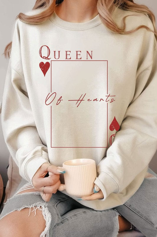 Queen Of Hearts Brushed Sweatshirt