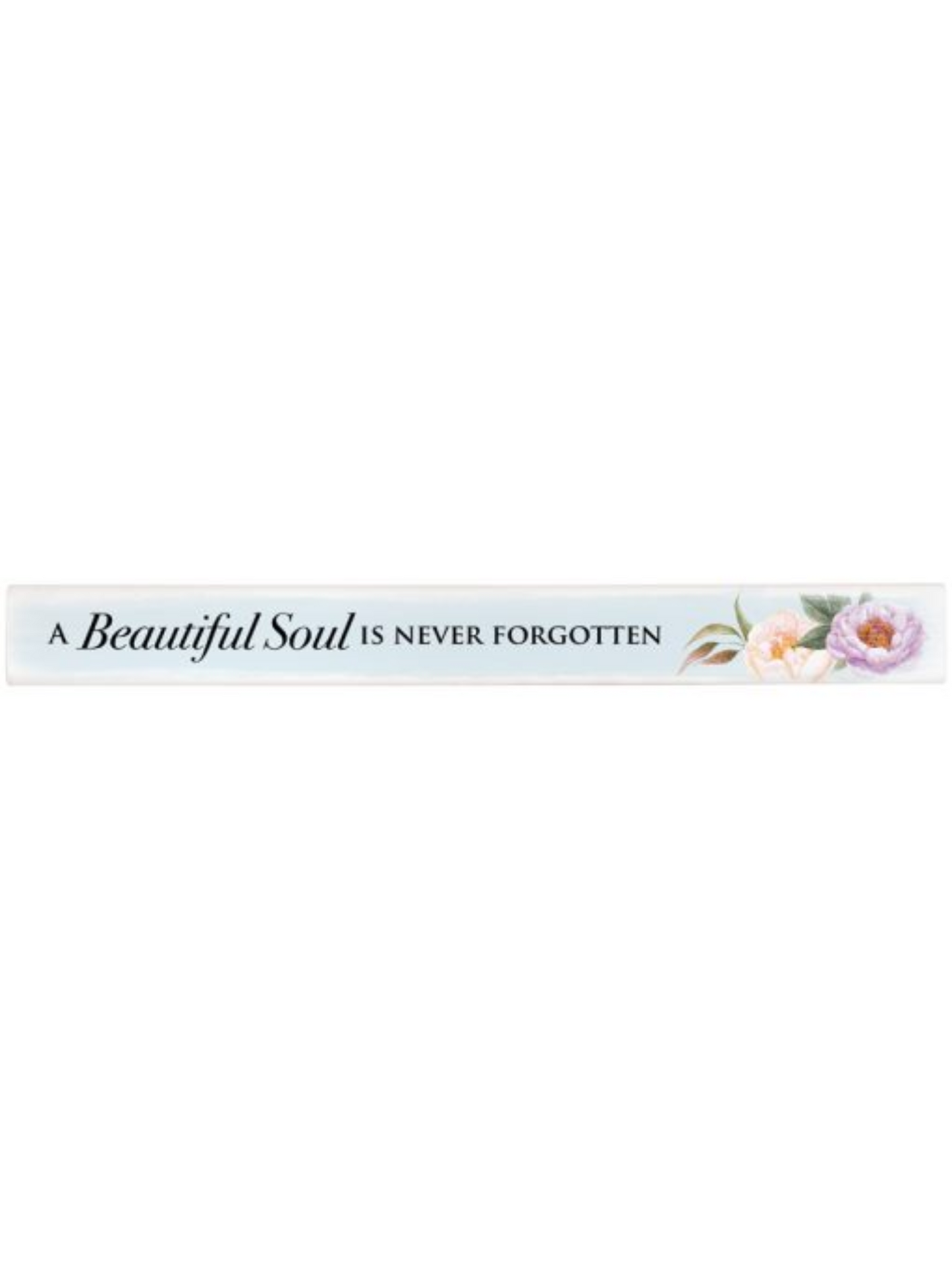 Wooden Bereavement Skinny Block Decor