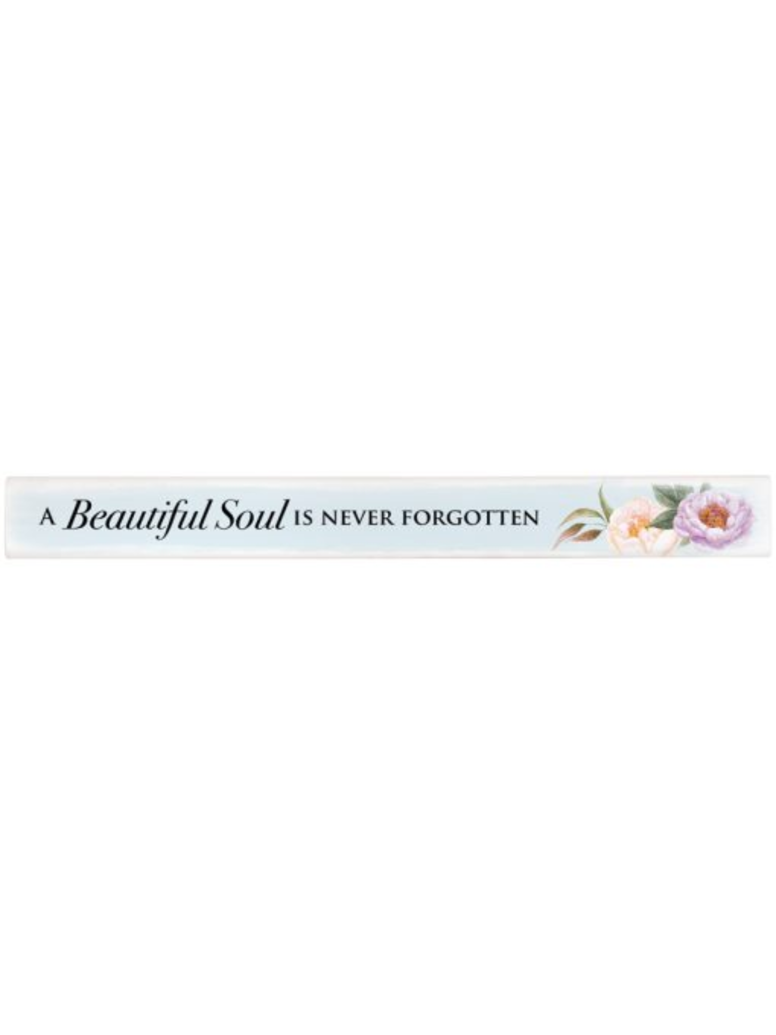 Wooden Bereavement Skinny Block Decor