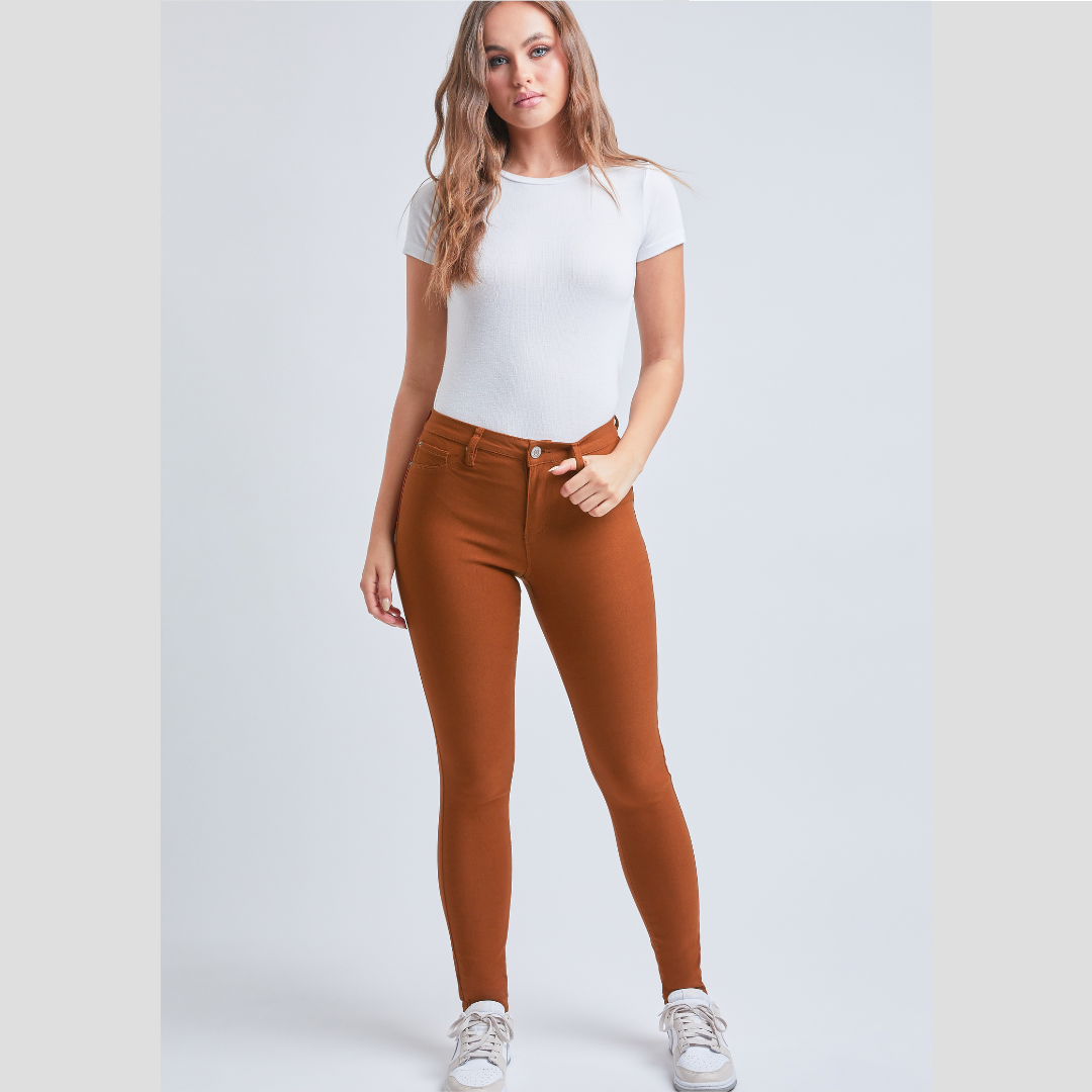 Hyperstretch Mid-Rise Skinny Jeans