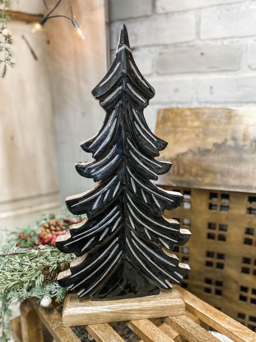 Black & Silver Wooden Tree