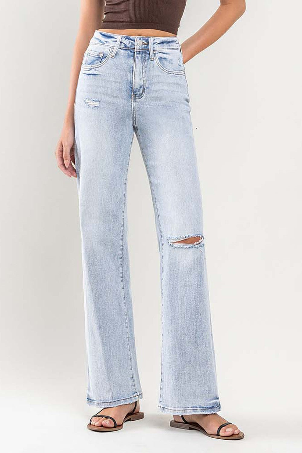 Flying Monkey 90'S Vintage Super High Rise Flare Jeans