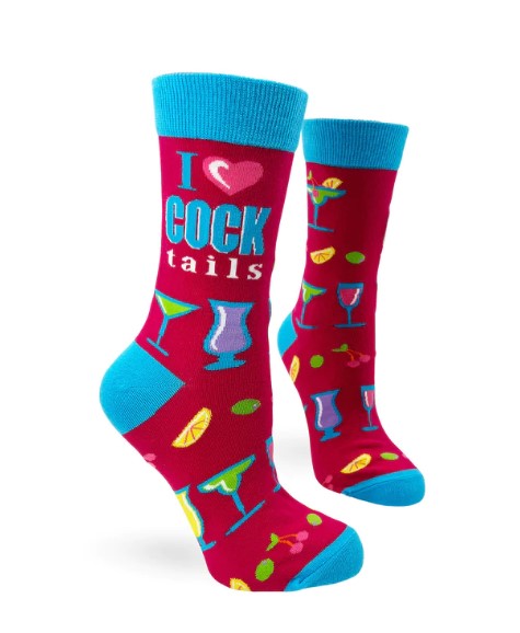 I Love Cocktails Women's Crew Socks