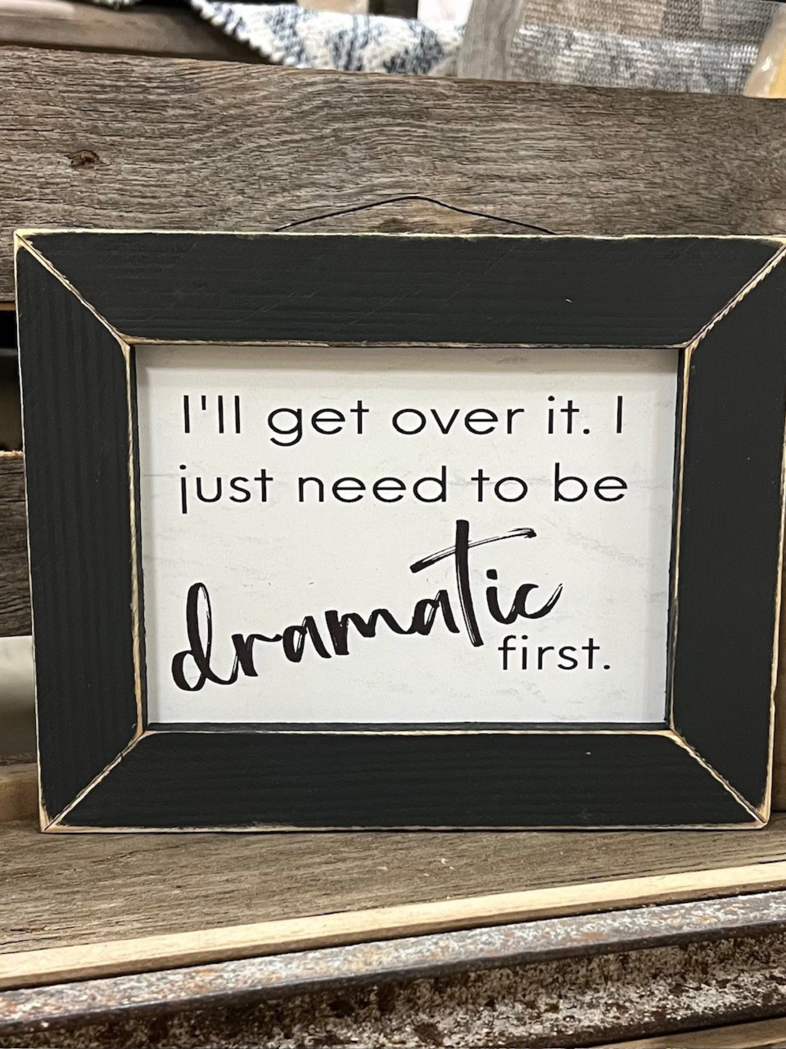 Dramatic First Black Frame Picture – Rachelle Danielle Rose Gifts & Decor