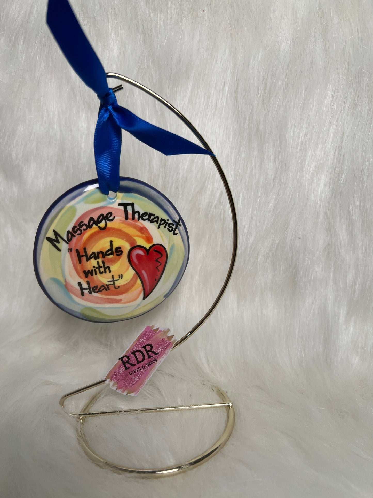 Nola Watkins Health Professionals Round Hand Painted Ornament