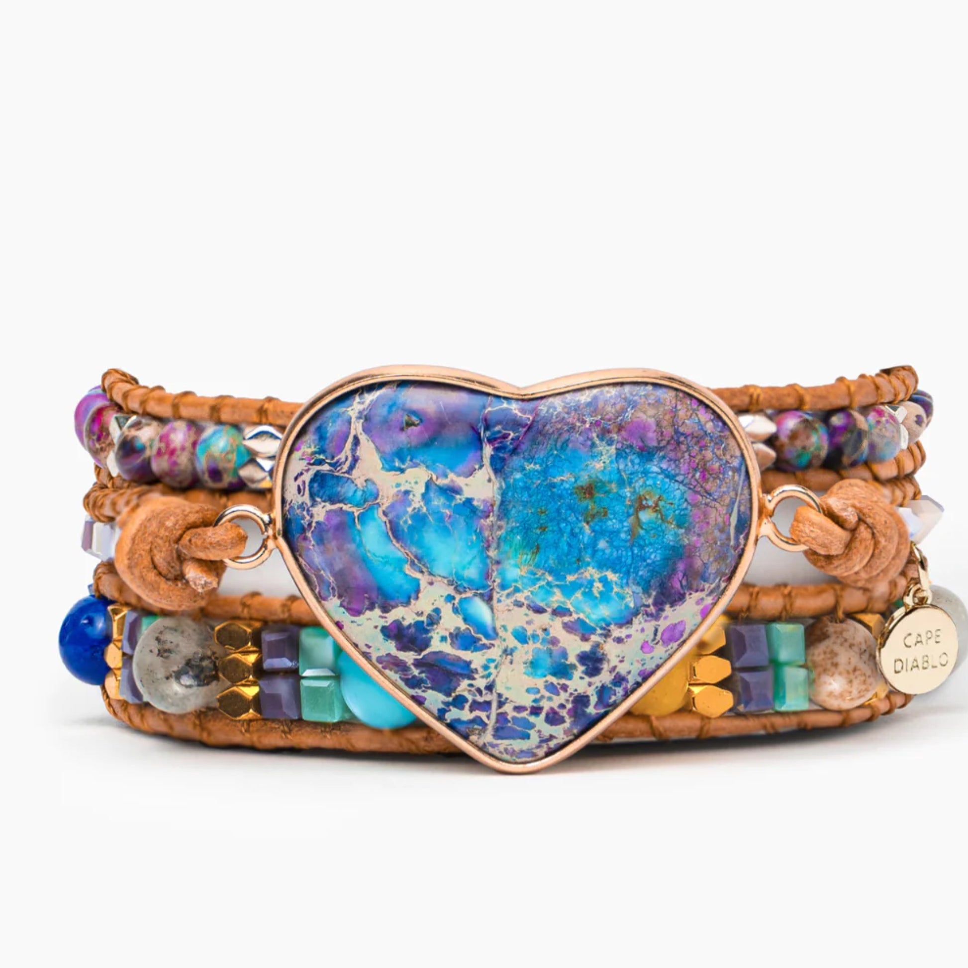 Cape Diablo Healing Jasper Love Wrap Bracelet