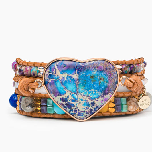 Cape Diablo Healing Jasper Love Wrap Bracelet