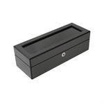 Black & Grey 5 Watch Display Box