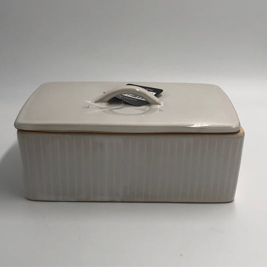 White Ceramic Storage Box