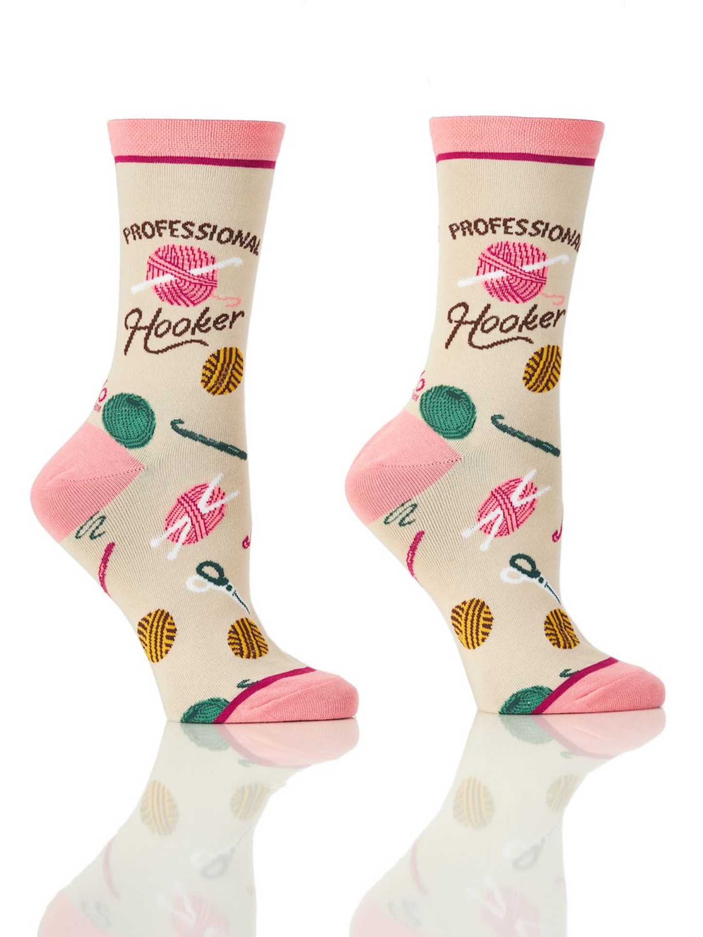 Women's Funny Crew Sock- Professional Hooker