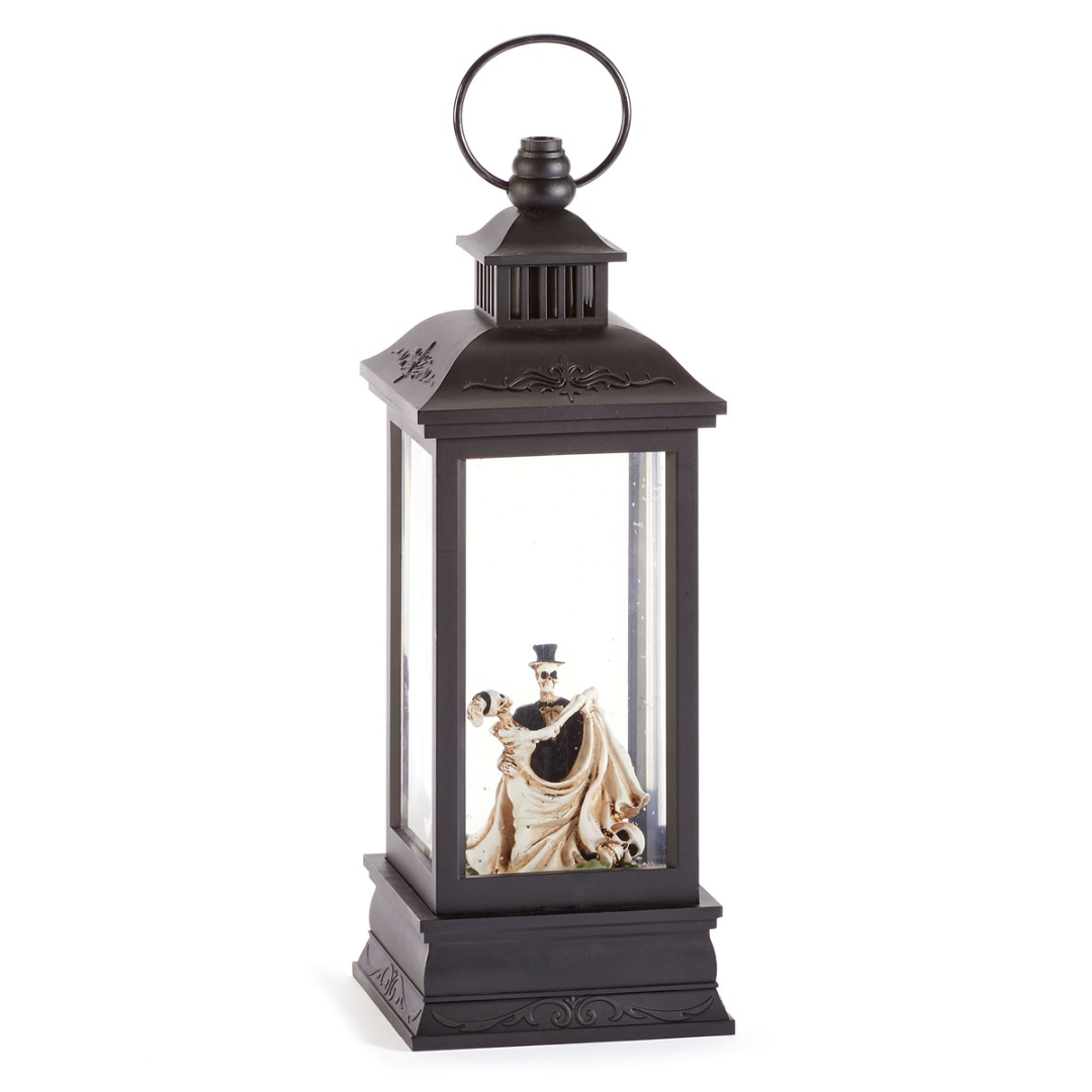 LED Water Lantern w/Projector - Skeletons & Skulls