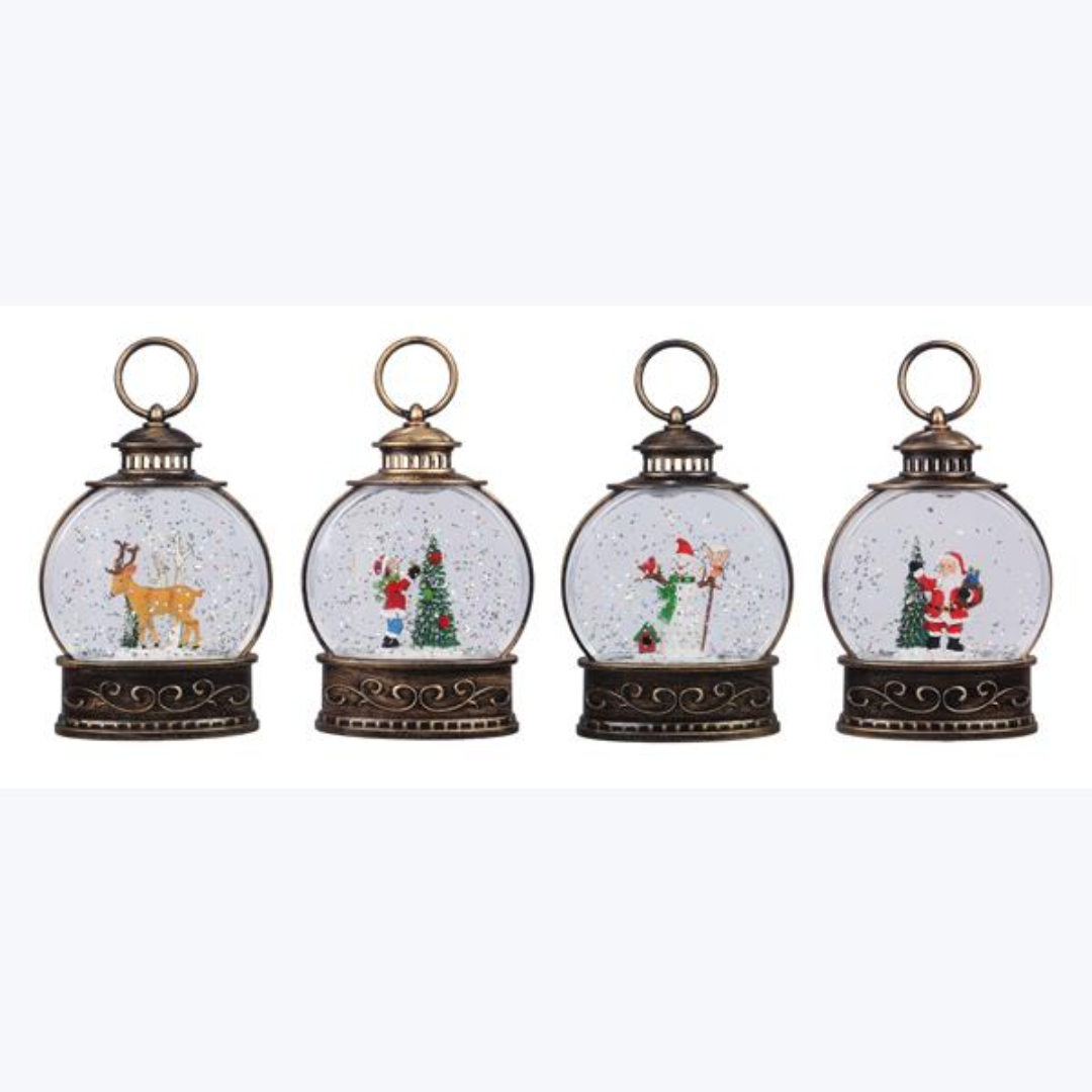 Plastic Winter Scene Waterball with LED