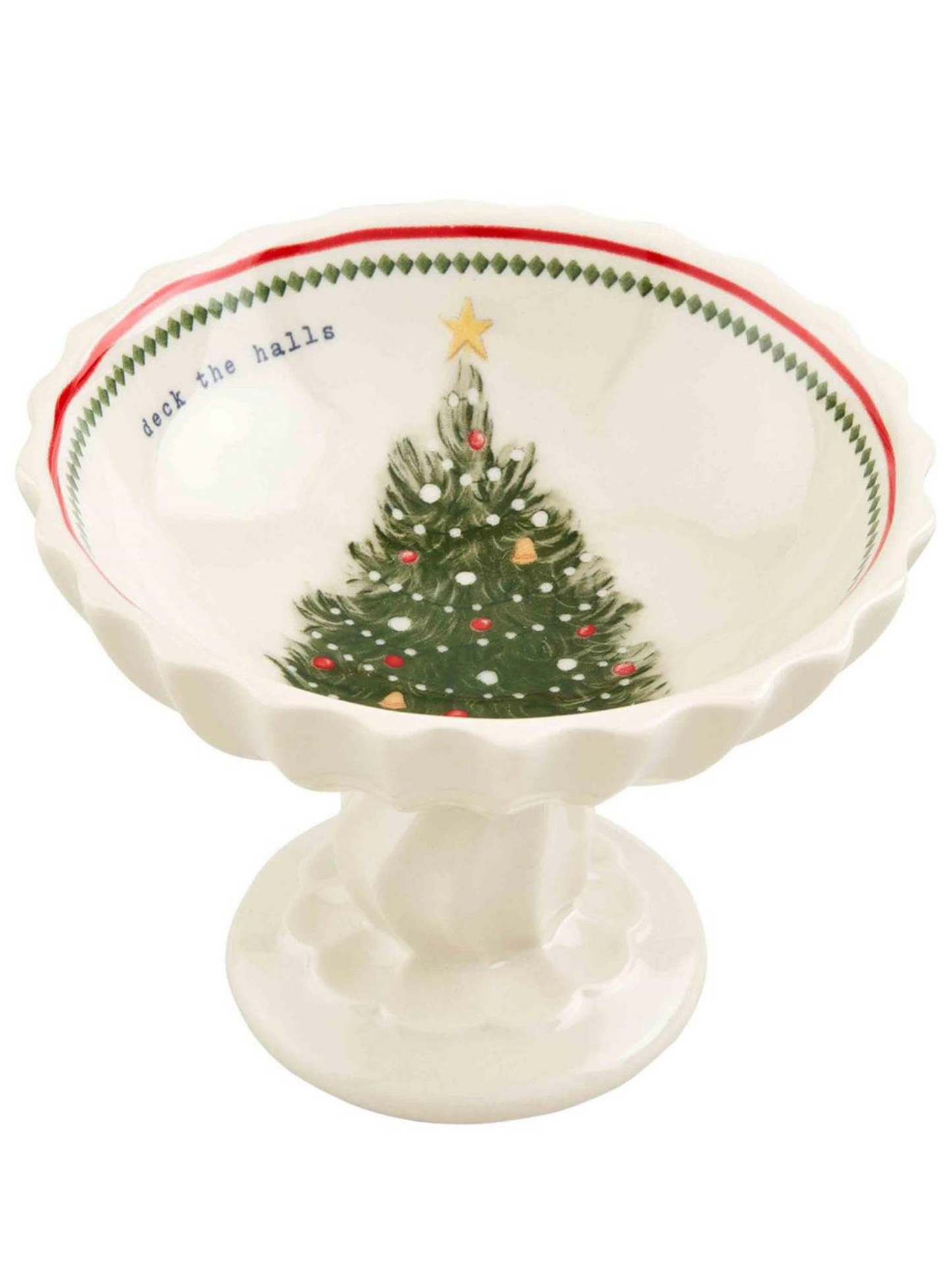 Mud Pie Vintage Christmas Candy Dish