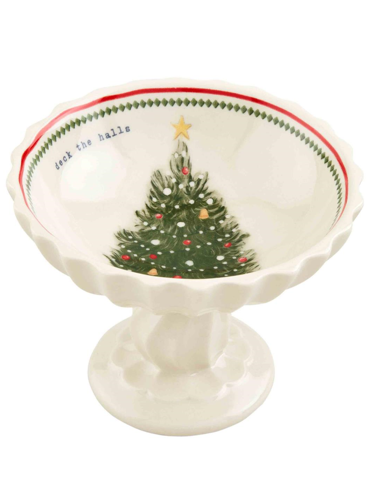 Mud Pie Vintage Christmas Candy Dish