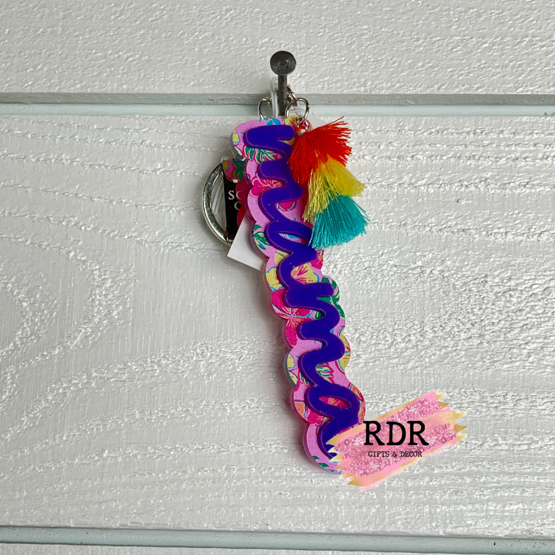 Southern Couture Acrylic Word Key Chains