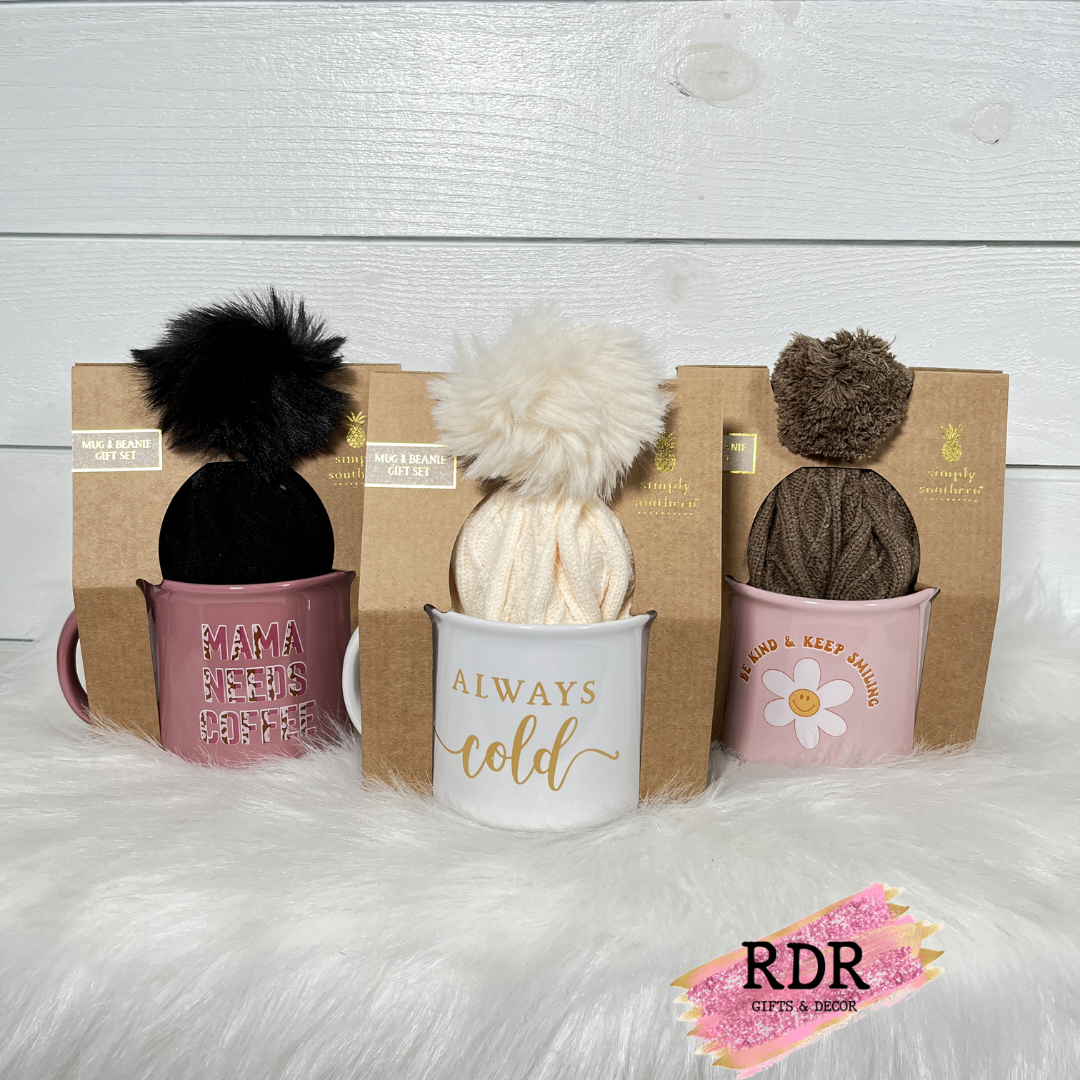 Simply Southern Coffee Mug & Beanie Gift Set