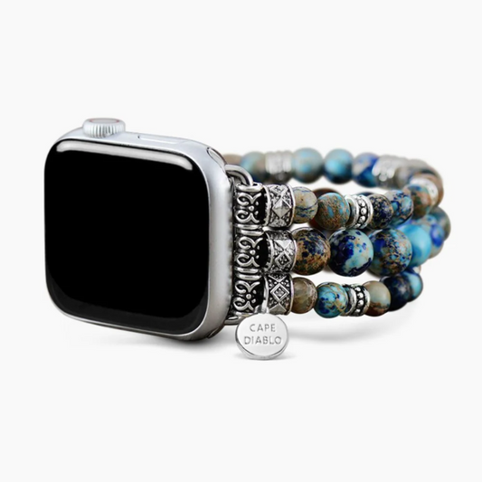 Cape Diablo Imperial Jasper Stretch Apple Watch Strap