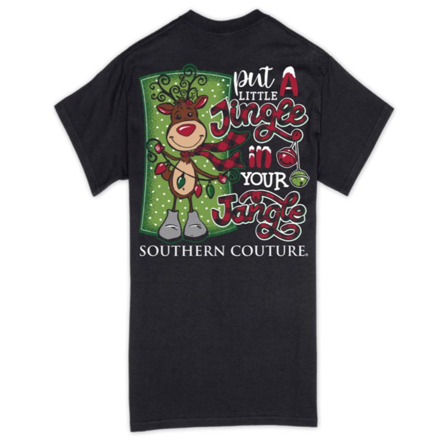 Southern Couture Jingle Your Jangle T-Shirt- Black