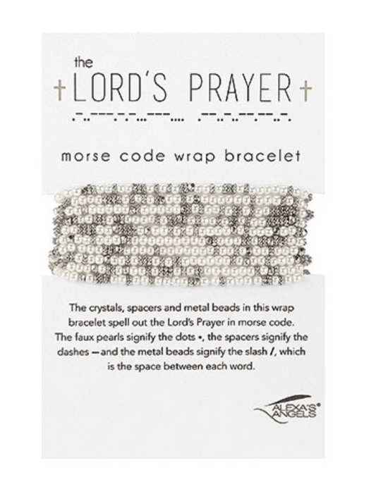 The Lord's Prayer More Code Wrap Bracelet
