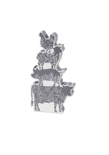 Floral Stacked Animal Chunky Sitter